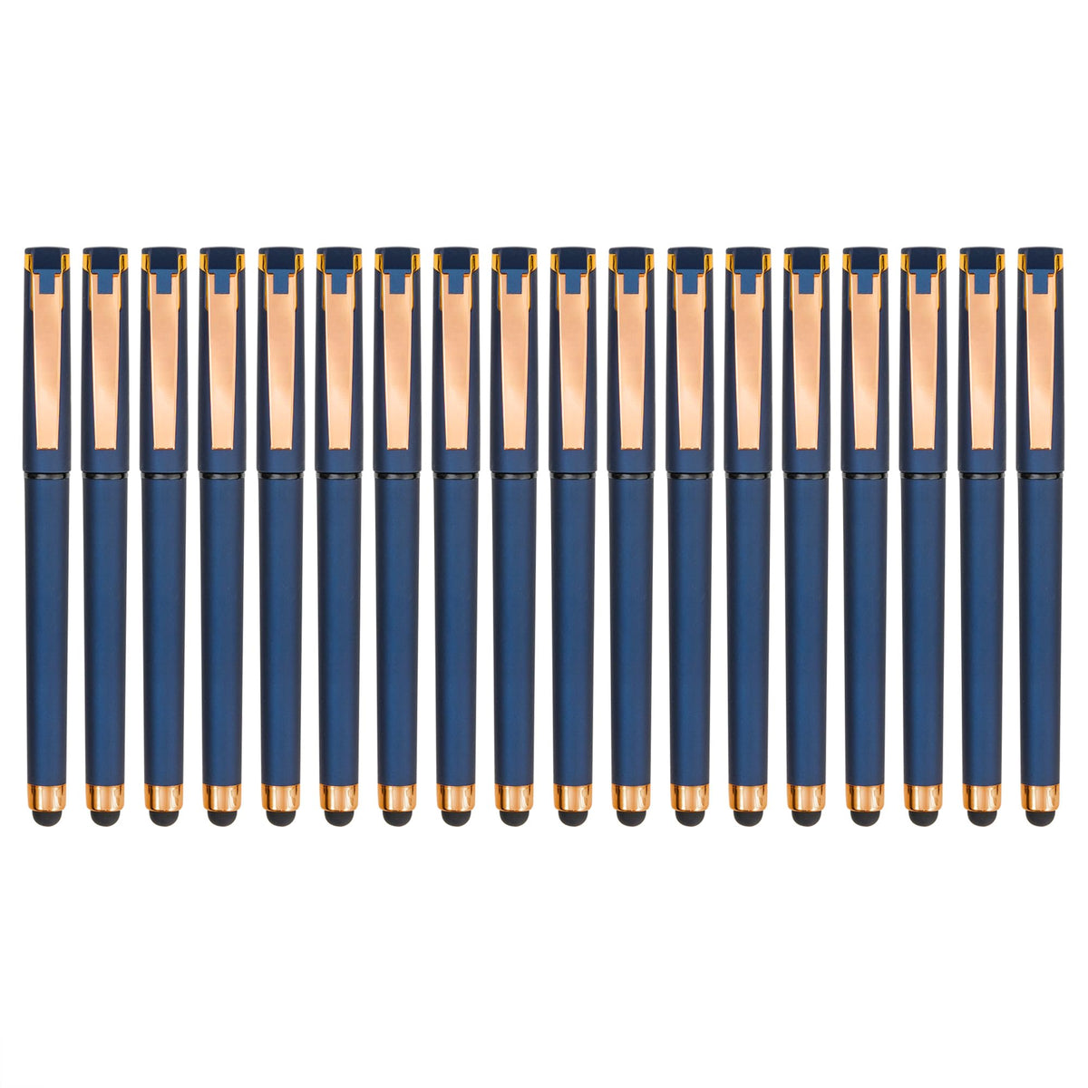 Linbsunne Black Gel Pens 0.7mm Medium Point Pen 2-in-1 Stylus