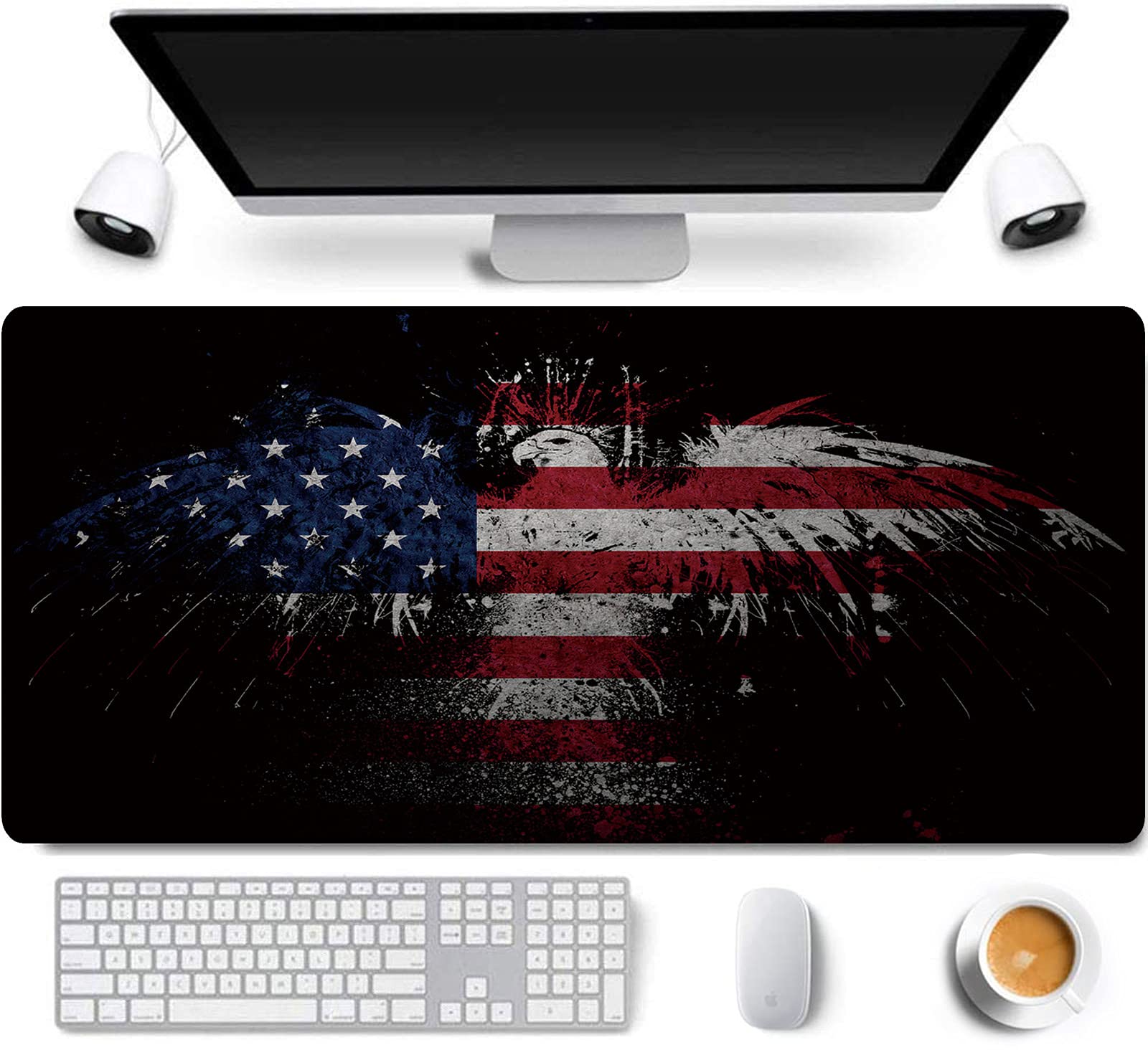 RTGGSEL 31.5x11.8 Inch Non-Slip Long Extended Large Gaming Mouse Pad with Stitched Edges XL Laptops
