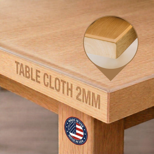 Clear Table Cover Protector, 36x36 inch, Premium Quality with 2 Mm Thickness, Stain Resistant