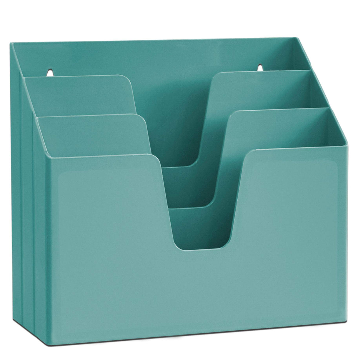 Acrimet Horizontal Triple File Folder Organizer Sorter, Letter Size, Green