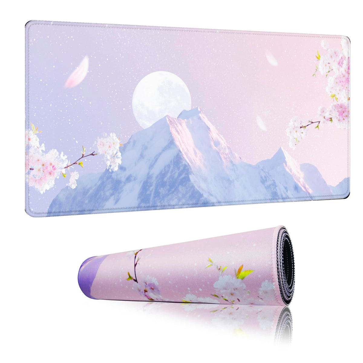 Viorichve Pink Mouse Pad Large XXL Mousepad 34.65" x 15.75" Extended Gaming Desk Pad Laptop