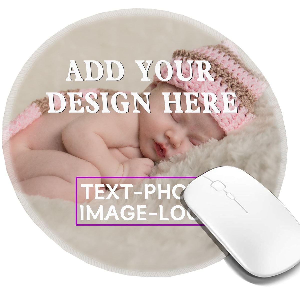 Custom Mouse Pad with Wrist Support，Ergonomic Personalized Mousepad,Add Personalized Photo & Text