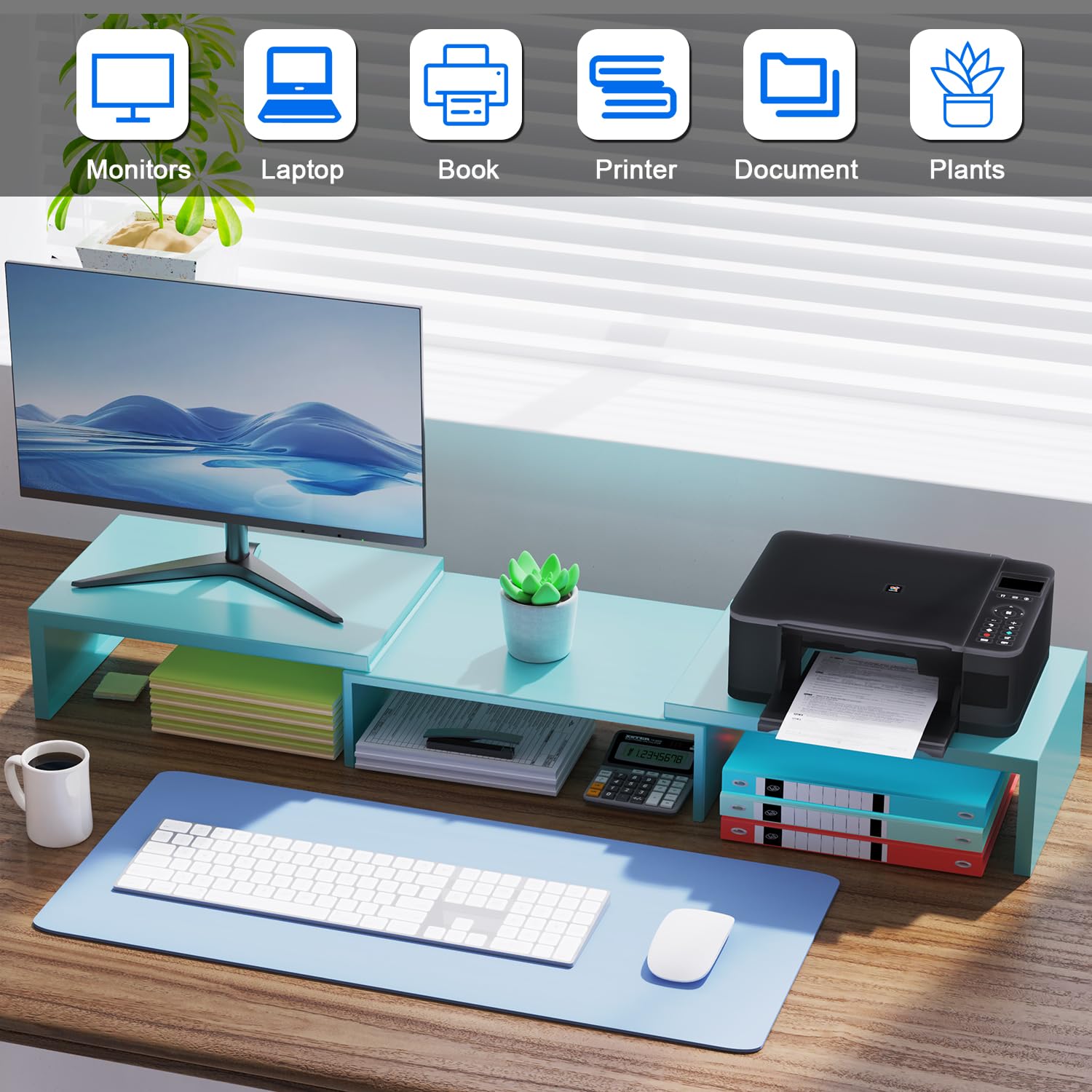 OUTIOE Dual Monitor Stand Riser