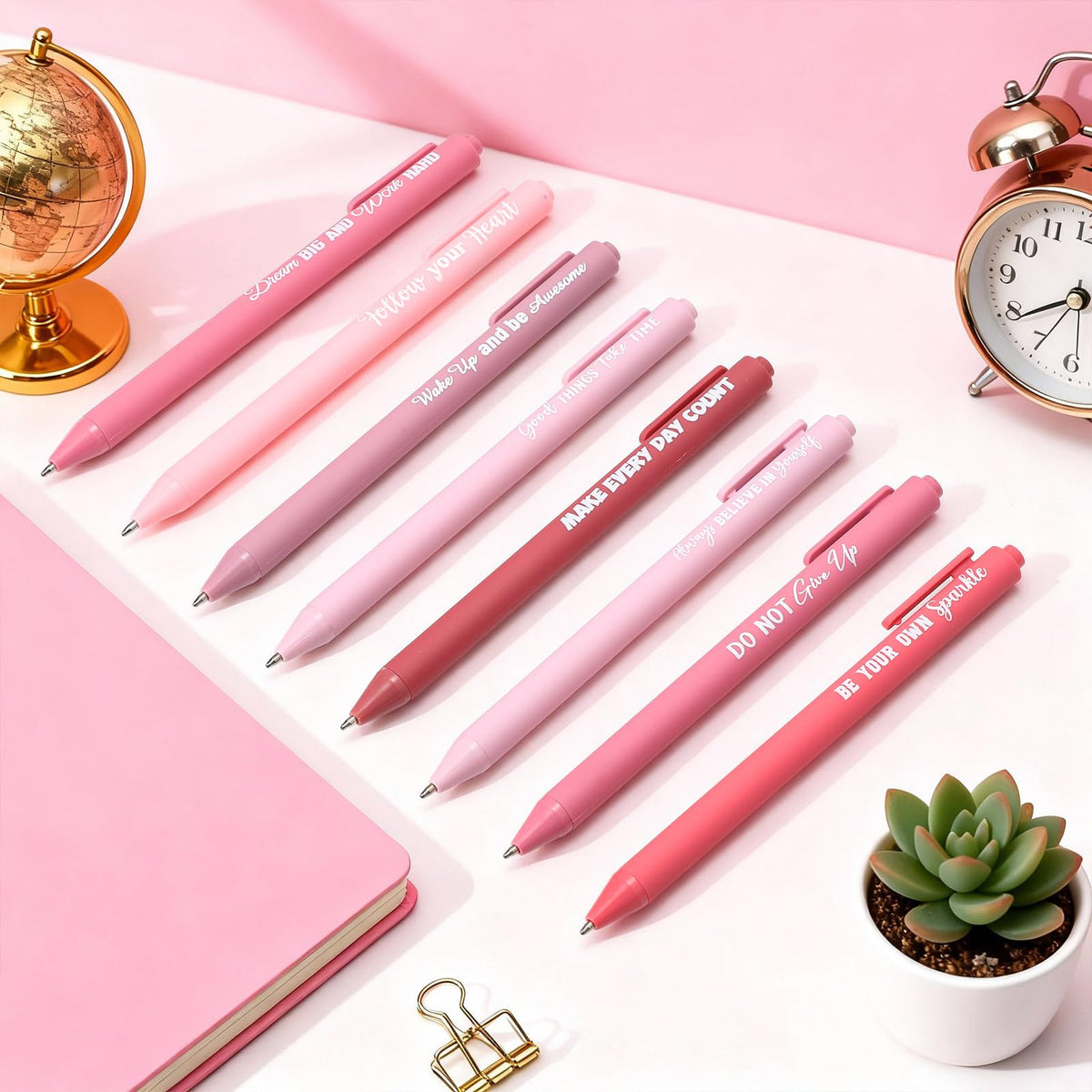 Sayglossy 80 Pcs Motivational Pens Christian Ballpoint Pens Inspirational Quotes Writing Tool Small