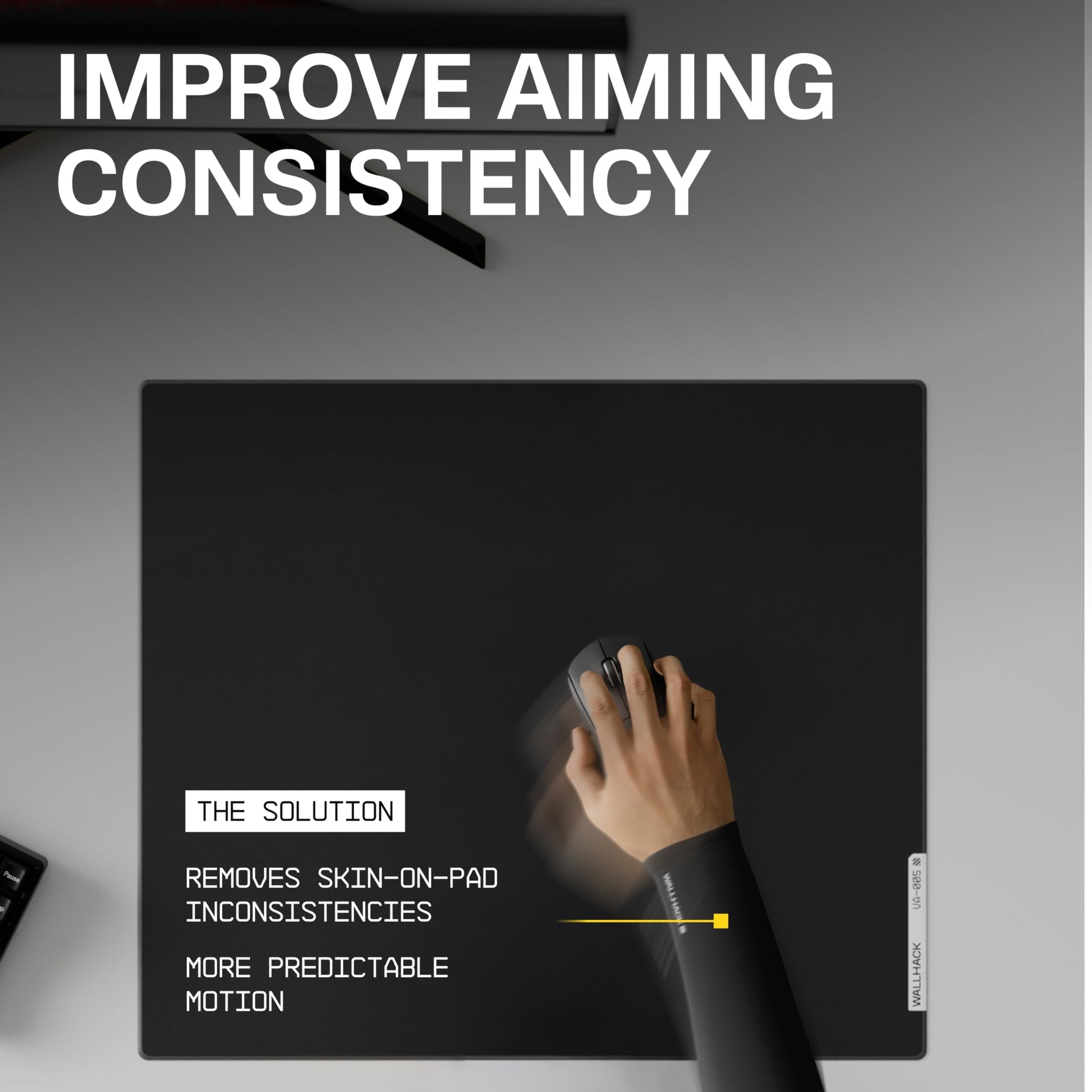 Wallhack Gaming Pro Sleeve | Low-Friction, High Comfort Performance | Improve comfort on cloth and