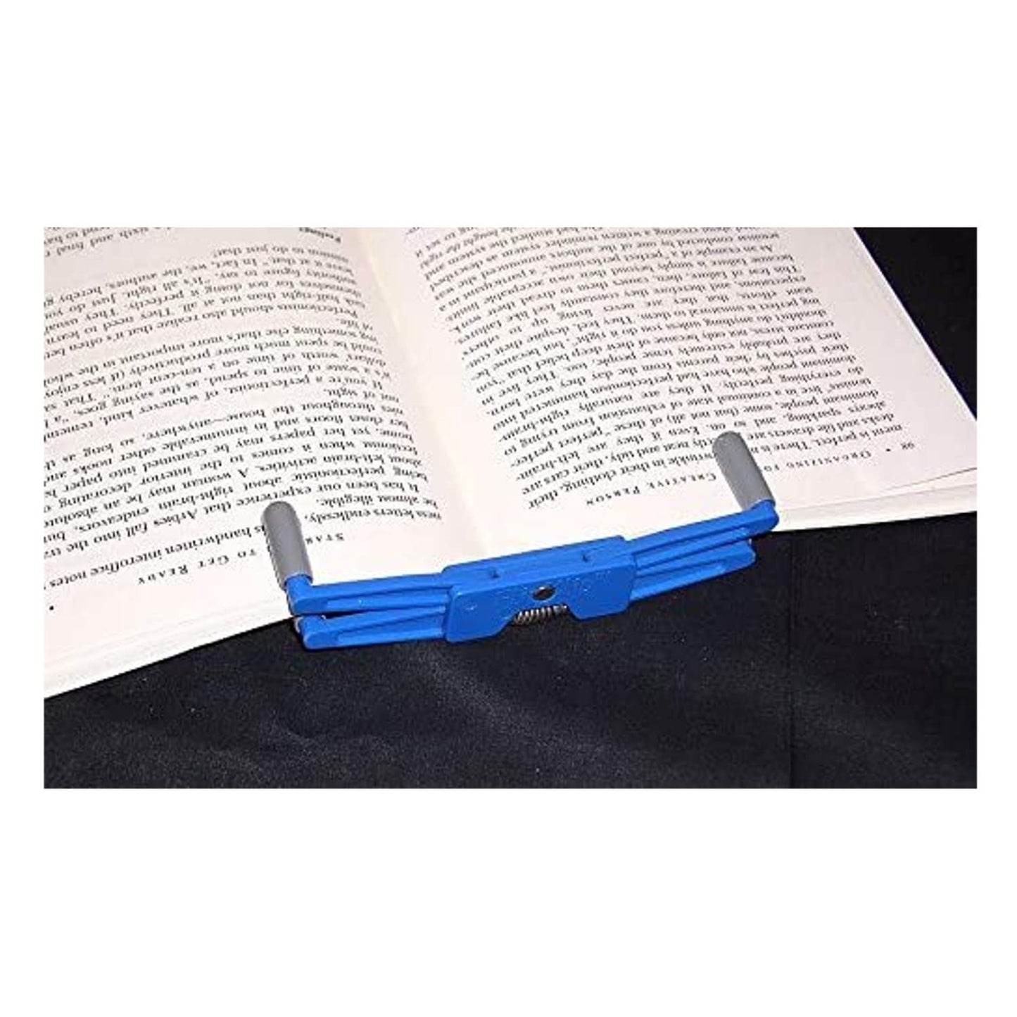 FlipKlip Portable Book Page Holder for Hands Free Reading in Bed, on the Go, on the Treadmill &