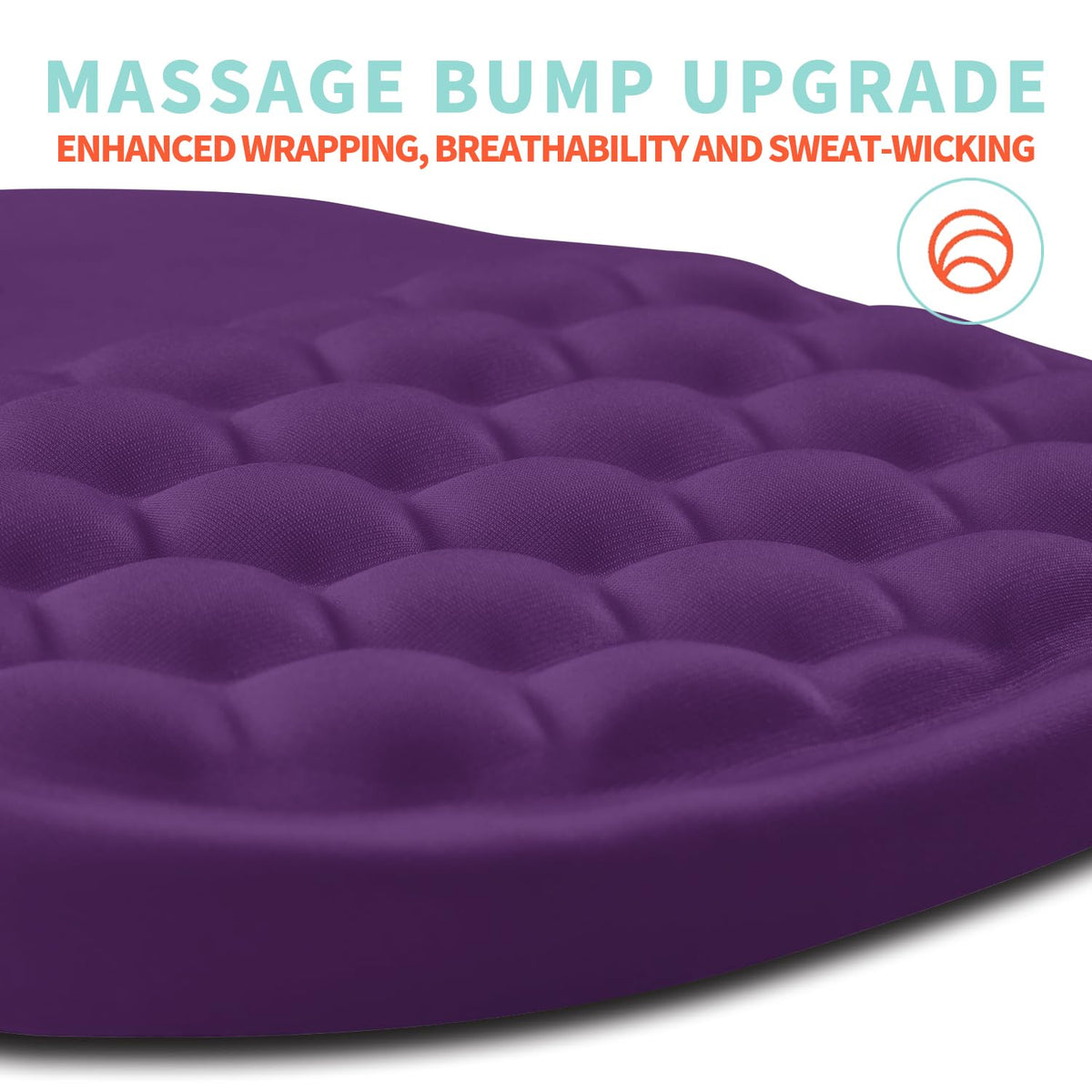Kuosgm Ergonomic Mouse Pad Wrist Support with Memory Foam Massage Bulge, Carpal Tunnel Pain Relief