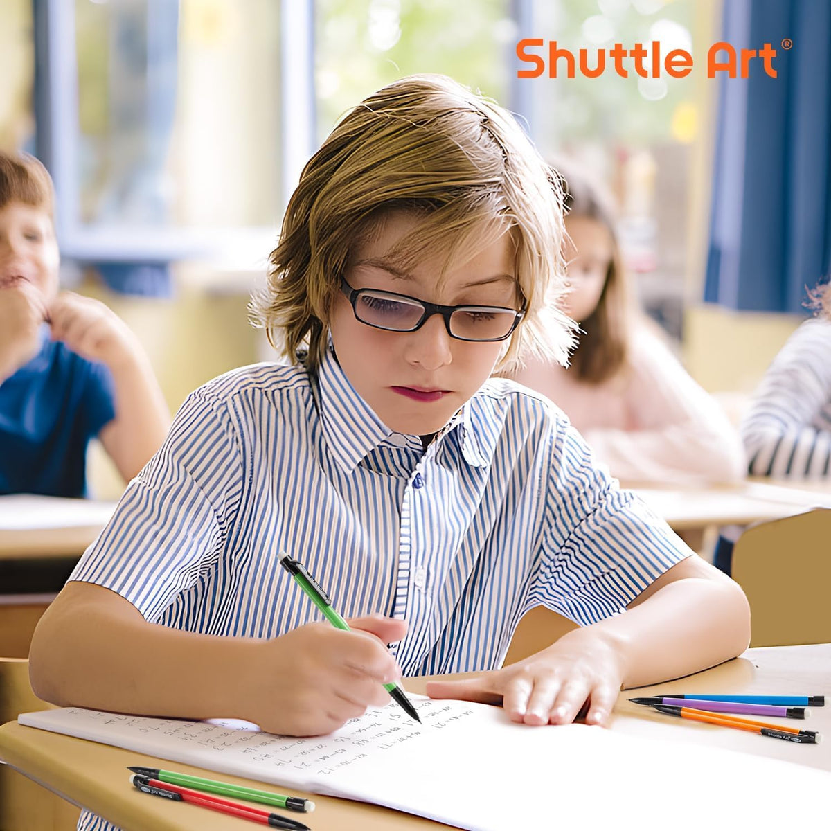 Shuttle Art Mechanical Pencils, 210 Pack Bulk Mechanical Pencils 0.7mm Medium Point, HB #2 Lead