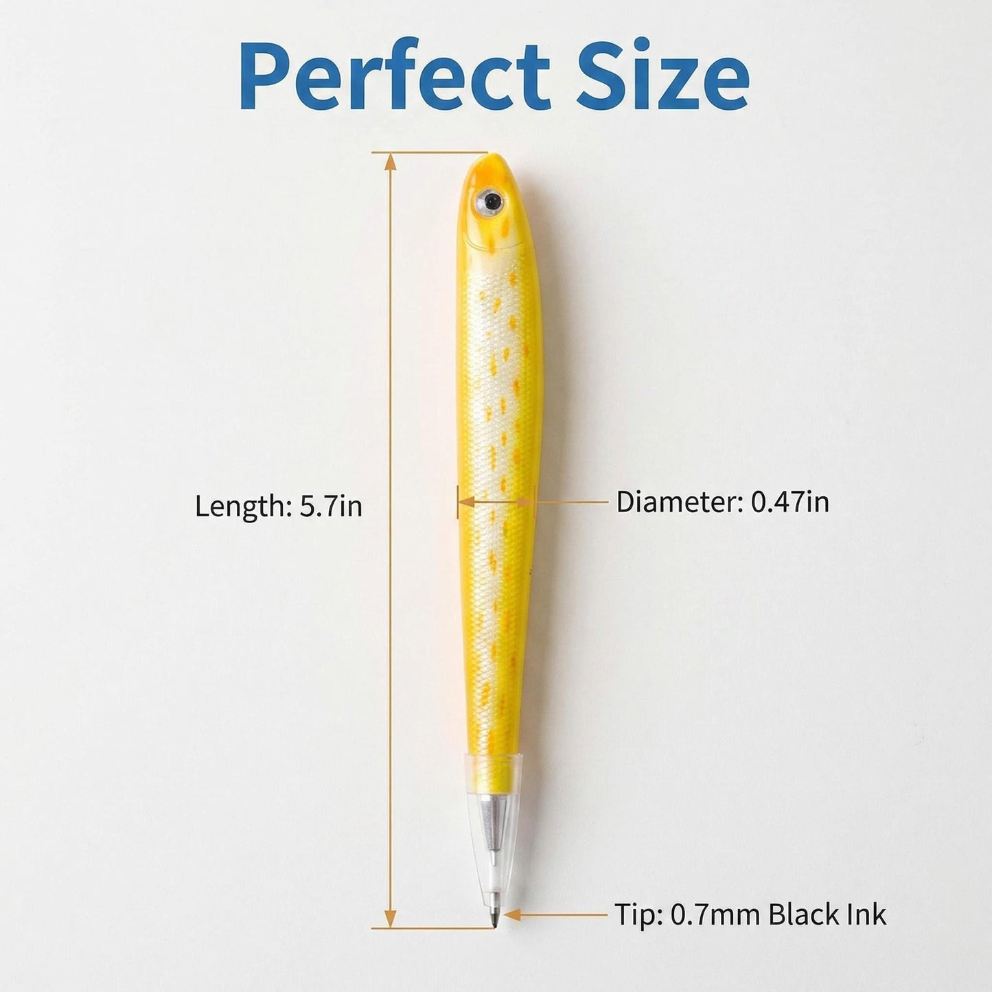 Abhay 20 Pack Cute Fish Pen Gifts Fashion Fish Pens Creative Pen for Fish Decor Party Supplies