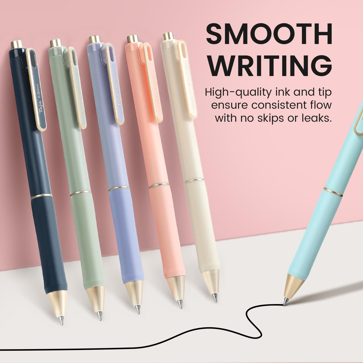 Taja 48 Pack Bible Highlighters and Pens Set, No Bleed and Quick-Drying
