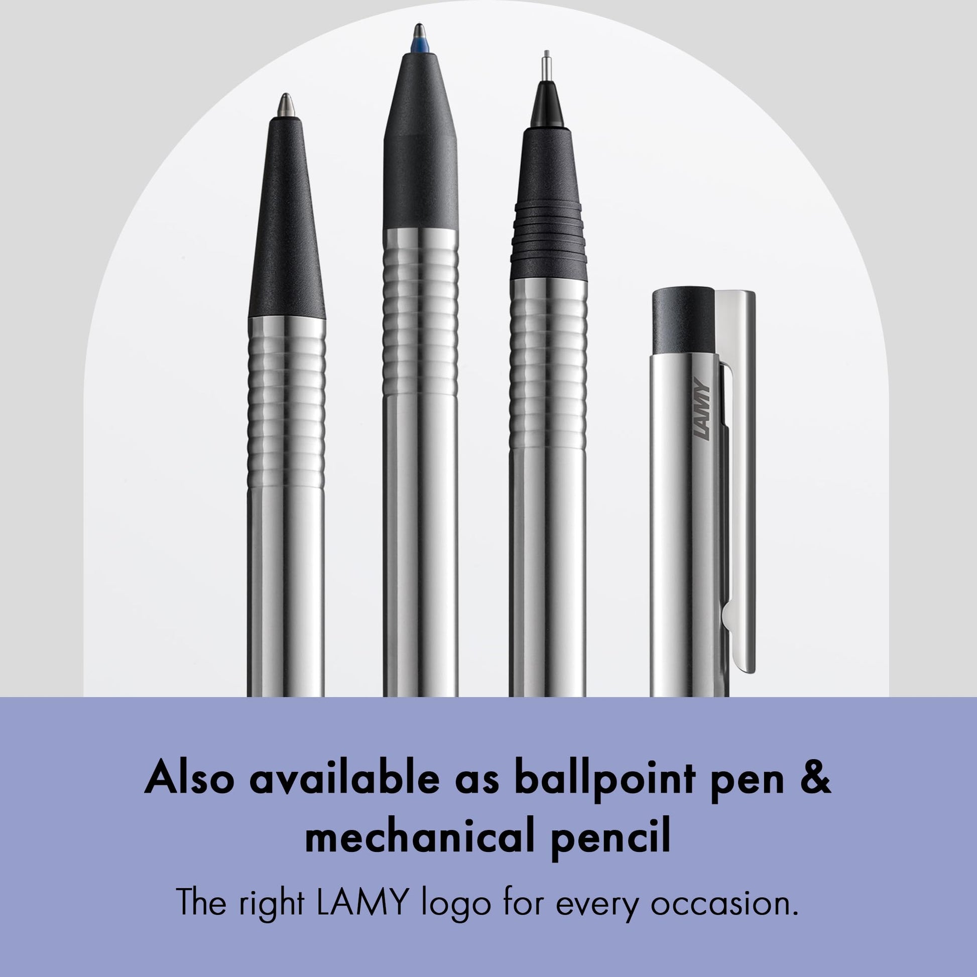 Lamy logo 3-colours - multicoloured ballpoint pen (black, blue, red) with a sight dial mechanism in