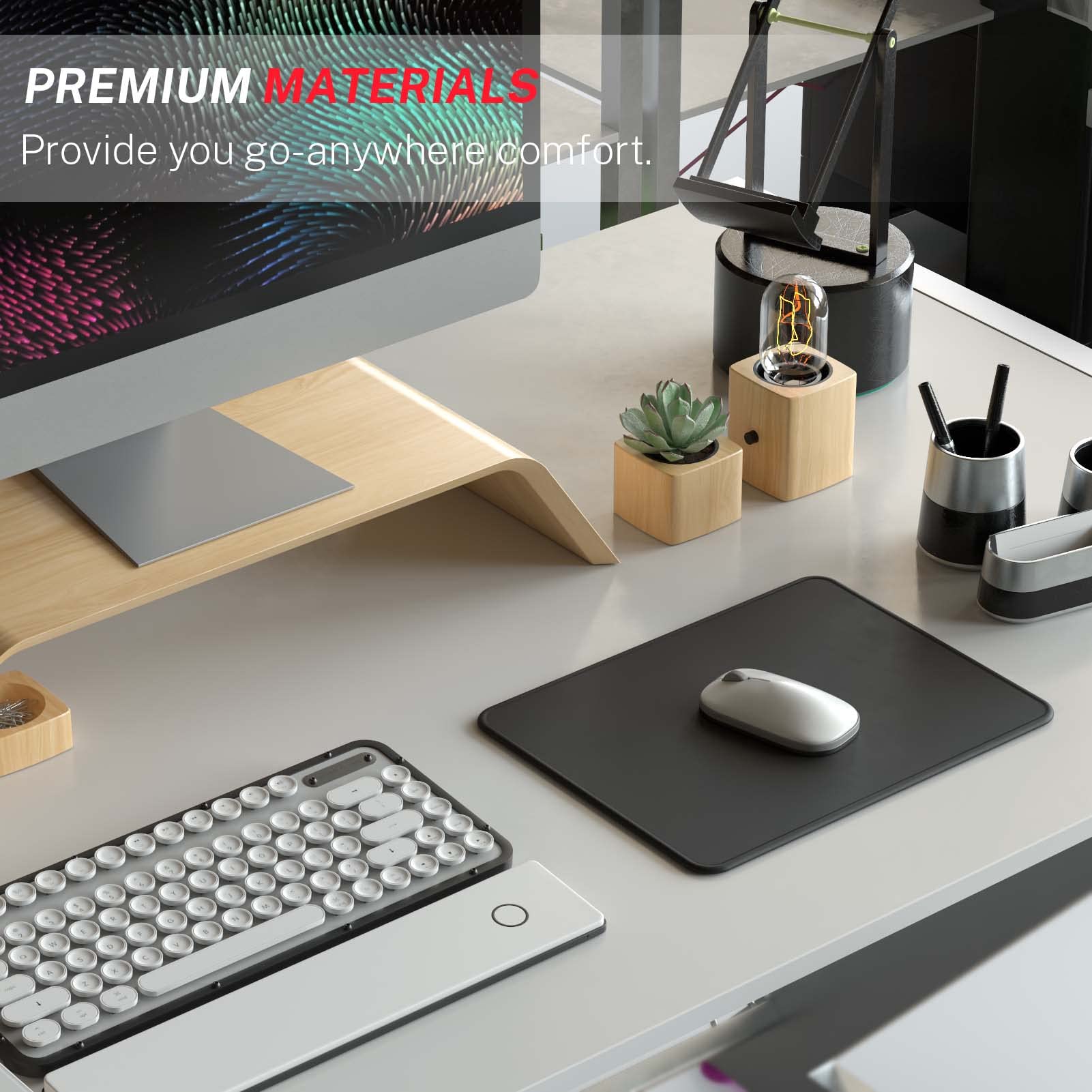 MROCO Essential Office & Gaming Mouse Pad Bulk, 12 Pack, 8.5 x 11 in, Black