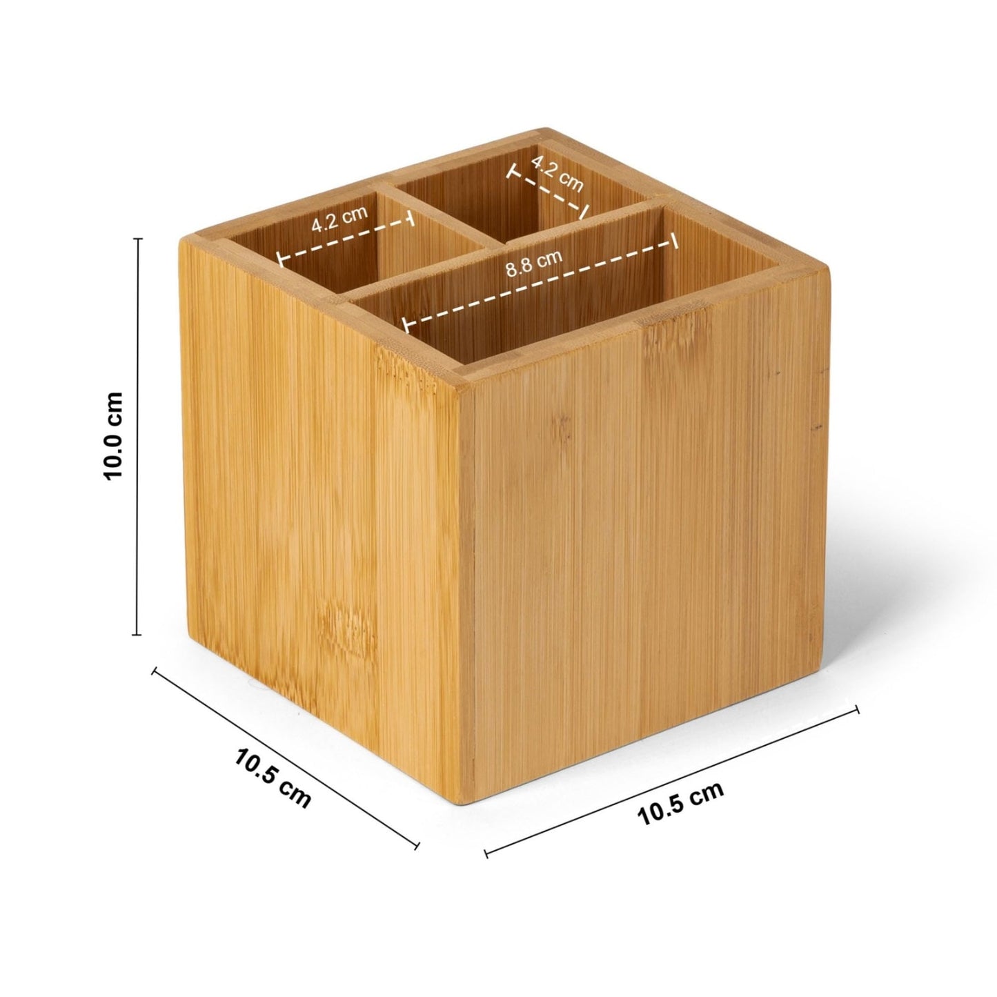 OSCO Bamboo Square Pen Pot