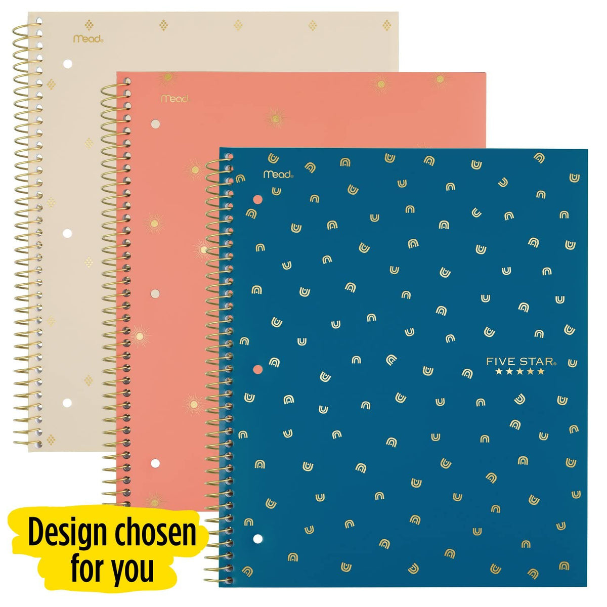 Five Star Spiral Notebook + Study App, 1 Subject, College Ruled Paper, 8-1/2" x 11", 80 Sheets, 1