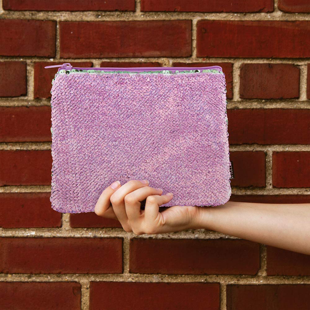Style.Lab by Fashion Angels Magic Sequin Pouch - Purple/Seafoam