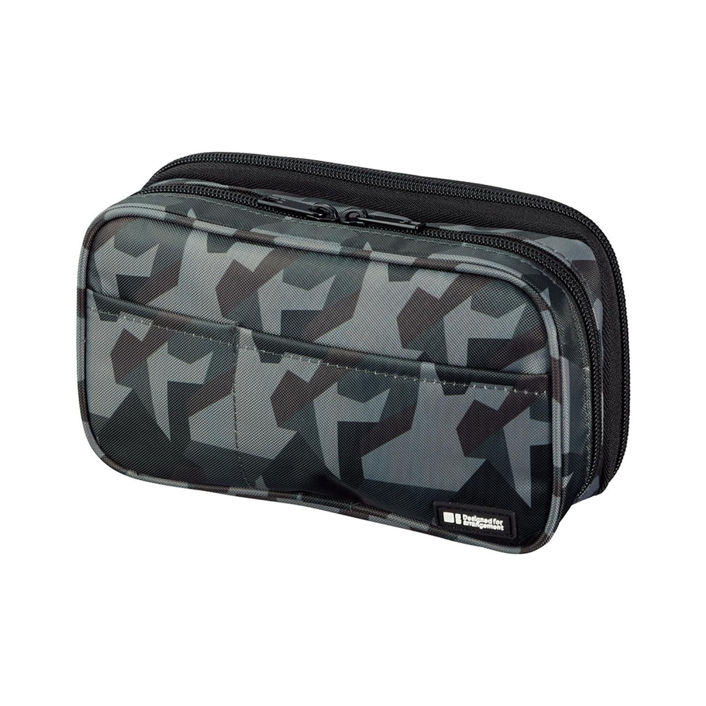 LIHIT LAB Large Capacity Double Zipper Pencil Case For School Office College, Big Capacity 6