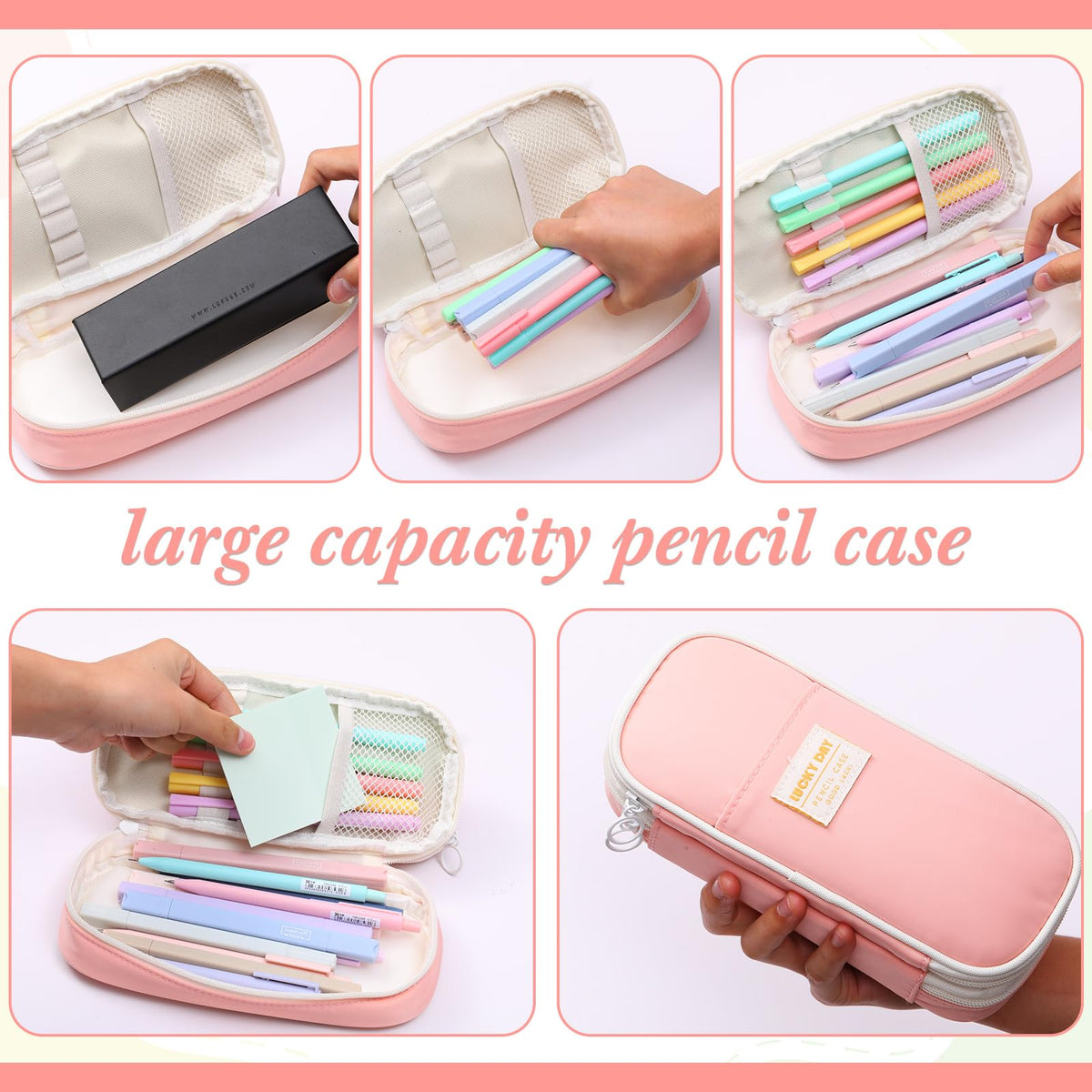 30 Pcs Aesthetic School Supplies for Stationary Essentials, Pink