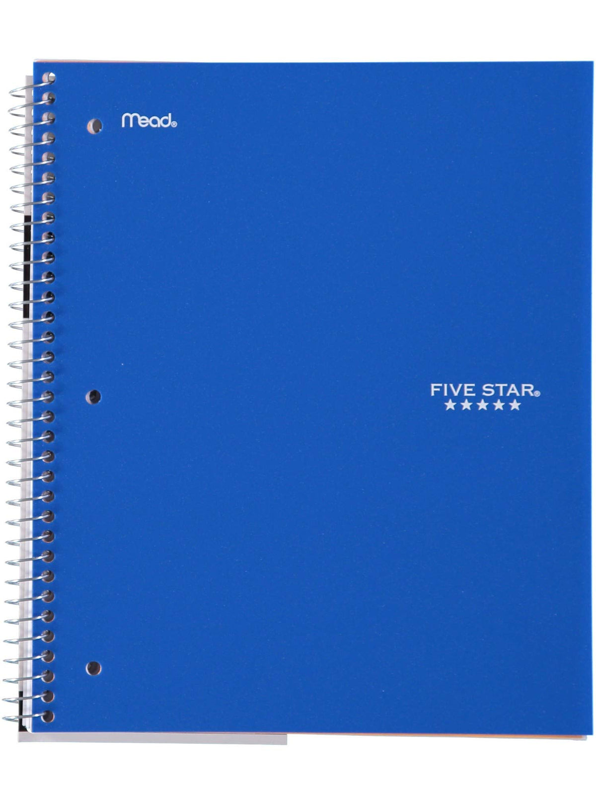 Five Star Spiral Notebooks, 1 Subject, College Ruled Paper, 100 Sheets, 11" x 8-1/2", Color