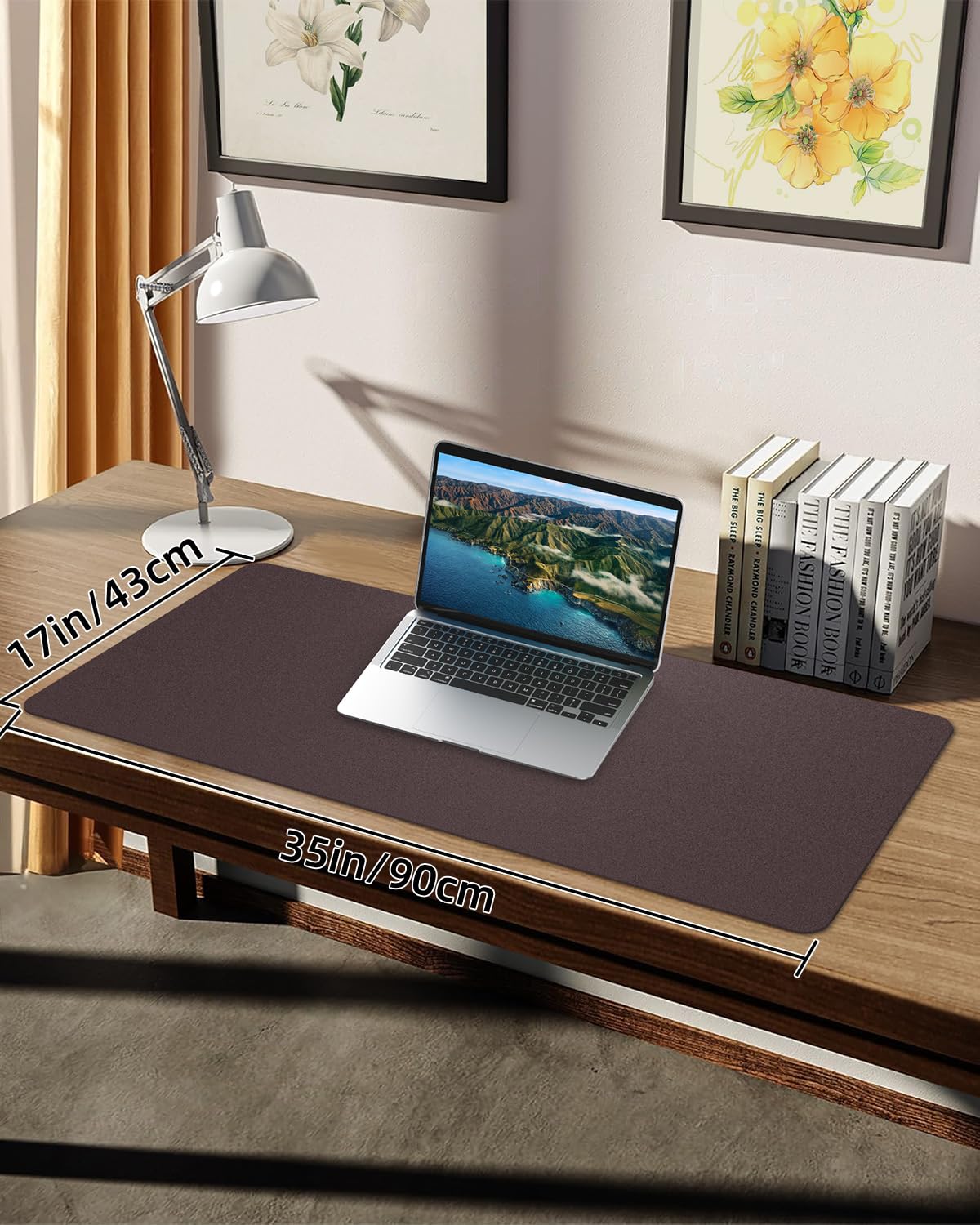 Non-Slip Desk mat,PULeather Desk Pad Protector, Office Desk Mat, Large Mouse Pad,Desk Blotter