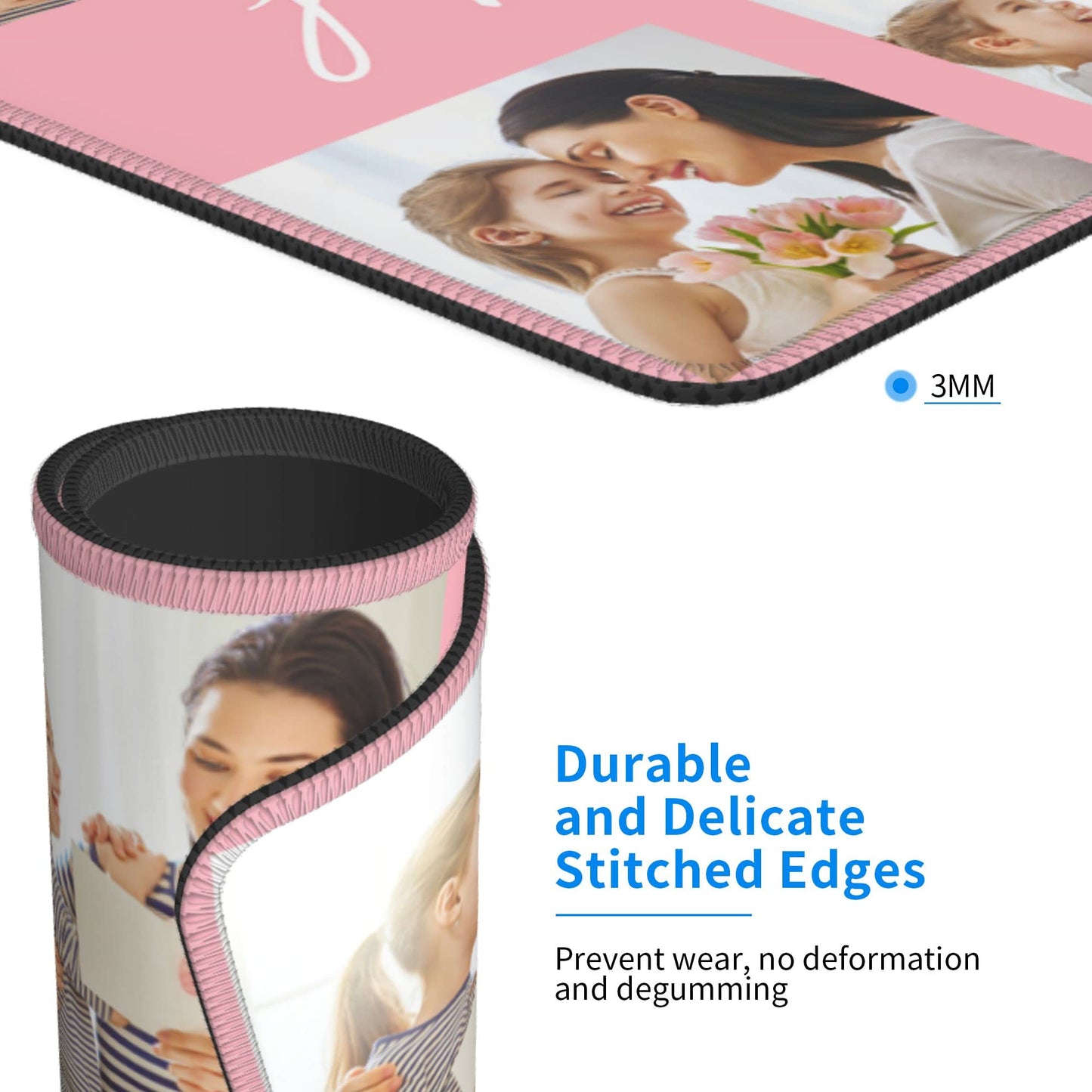Custom Mouse Pad Personalized Photo Moues Pad with Your Image/Text for Office Gaming Computer Desk