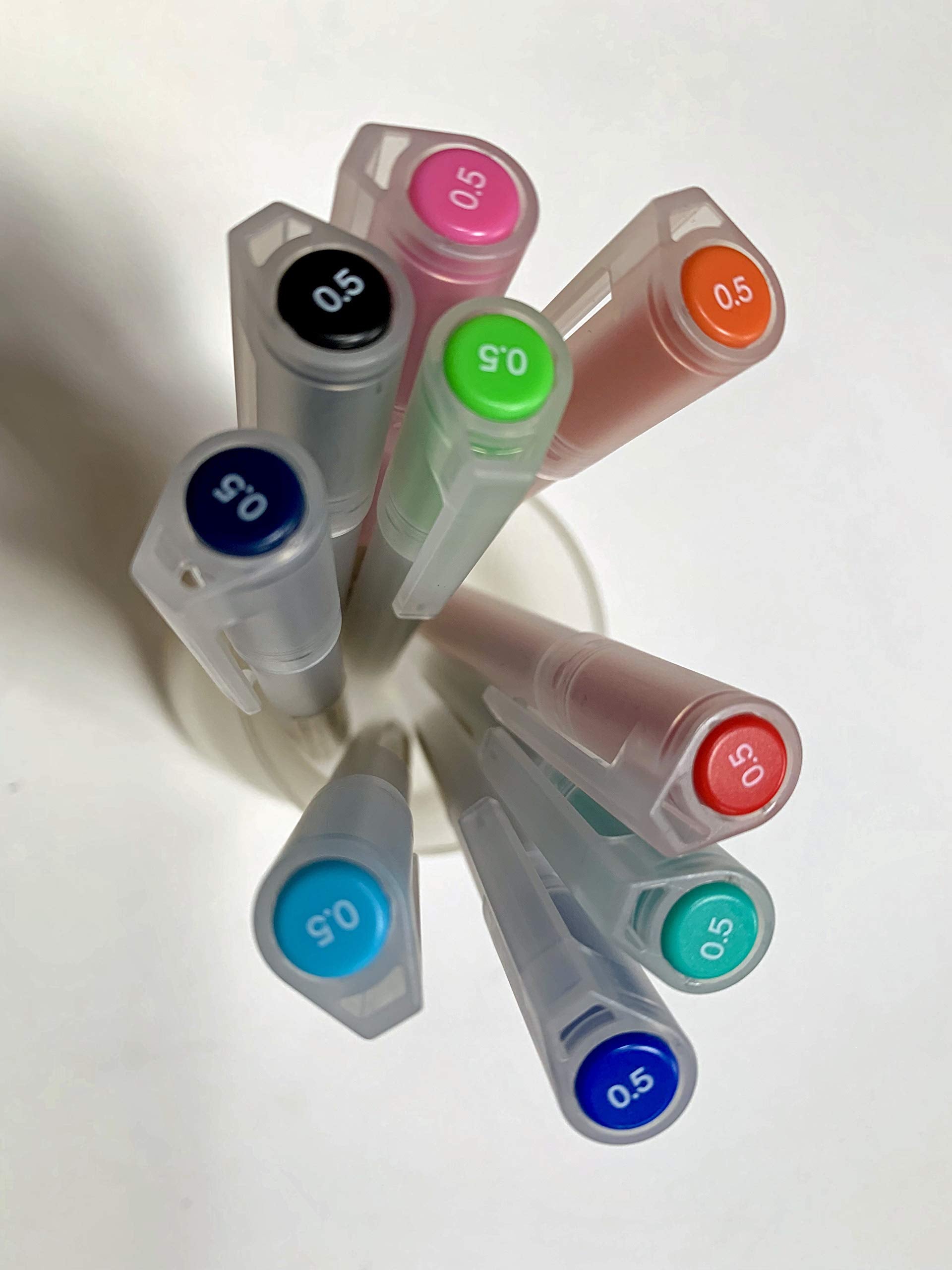 MUJI Gel Ink Ballpoint Pens [0.5mm] 9-colors Pack by Muji