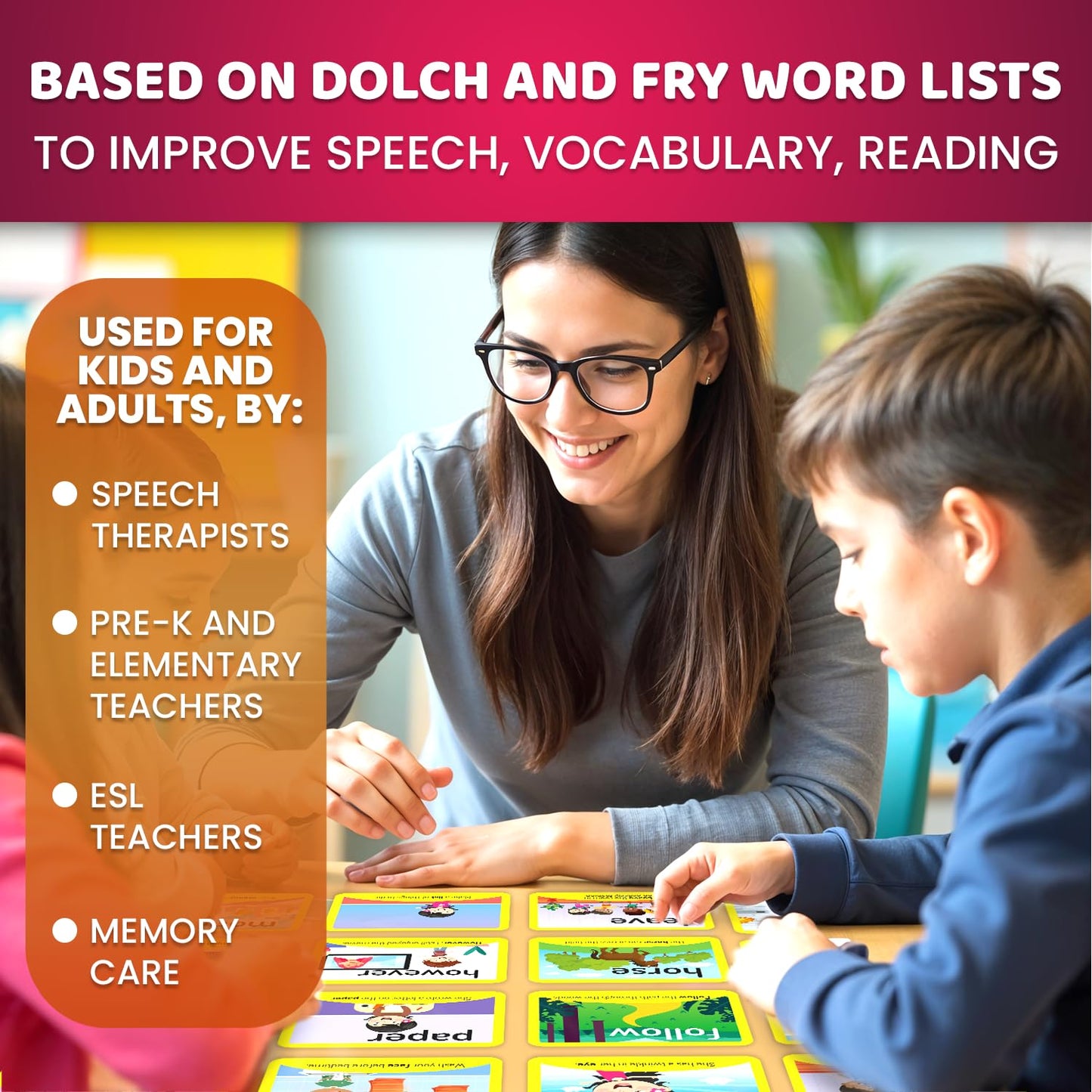 Flash Cards for Kids Ages 4-8 - Preschool Educational Reading Flashсards