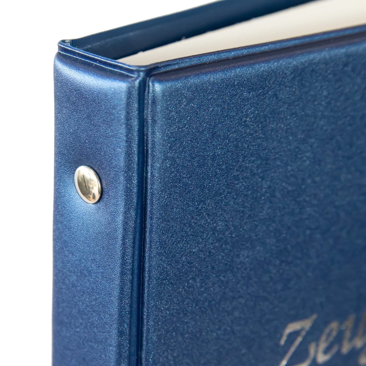 Idena 20105 Certificate Folder Ring Binder DIN A4 10 Pockets Transparent Blue with 4 Ring Mechanism