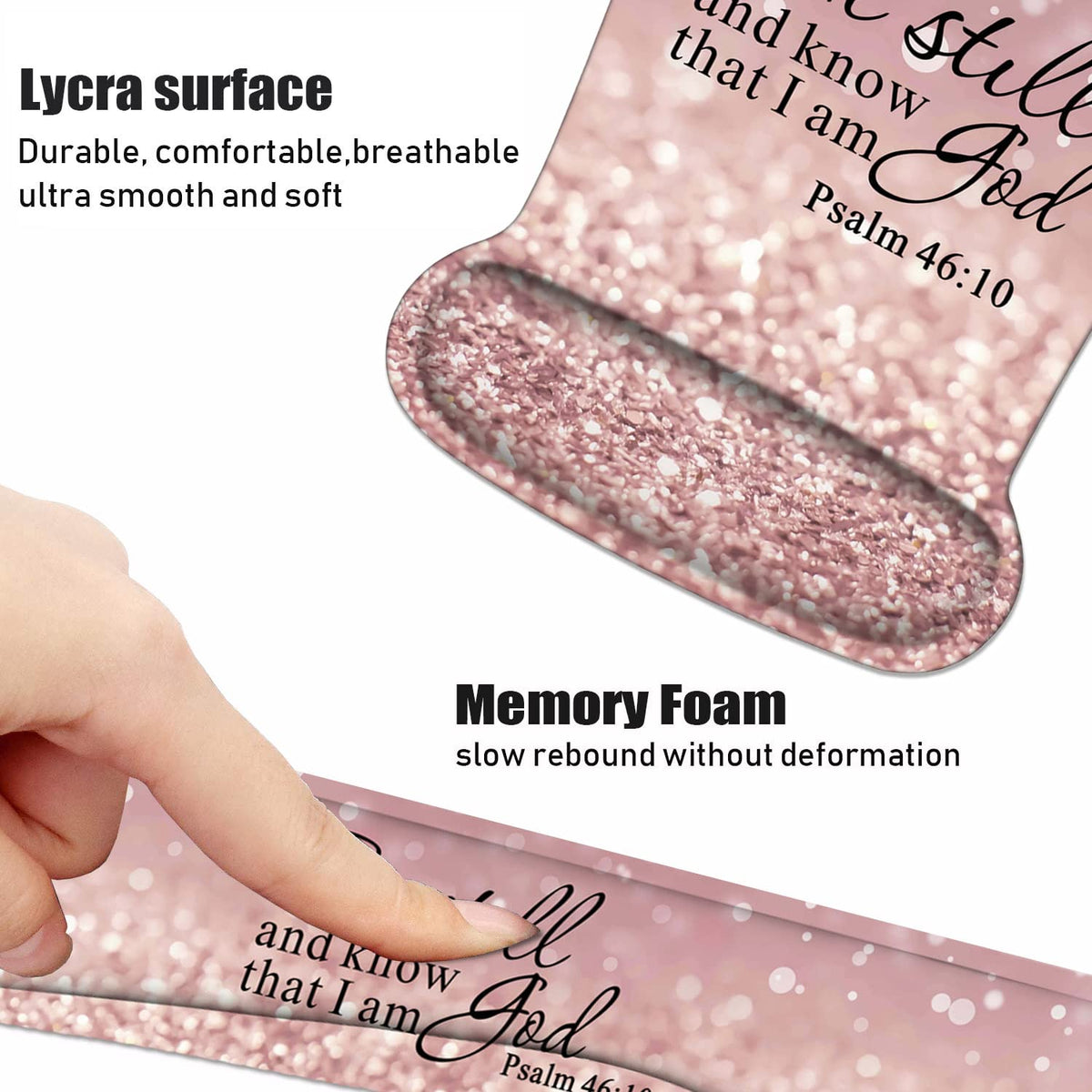 Keyboard Wrist Rest and Mouse Wrist Rest Pad Set with Coasters, Ergonomic Support, Non-Slip PU