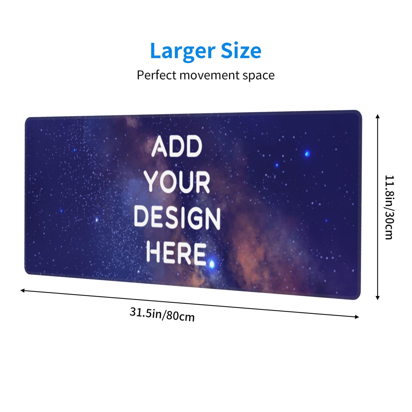 ANSTING Custom Desk Mat Personalized Large Mouse Pad with Photo 12x31.5inch