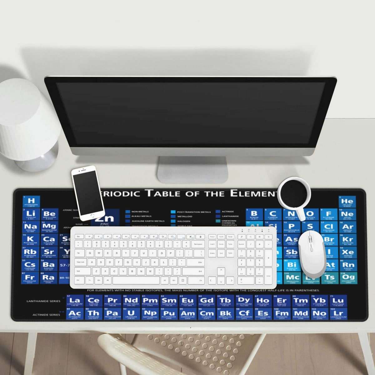 Sigouyinei Extra Large Desk Pad 31.5x12in Office Gaming Non-Slip Mouse Pad