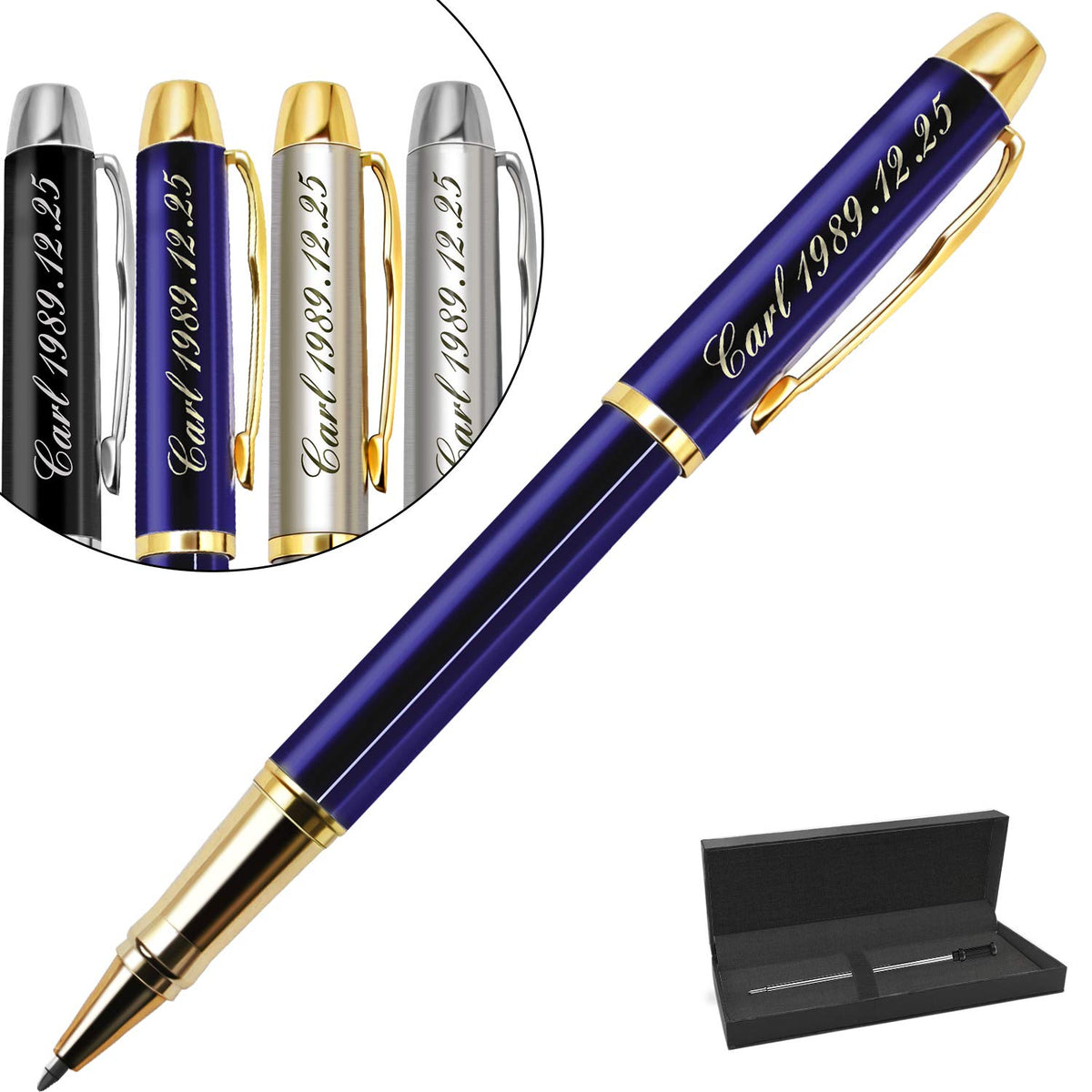 Aolun Personalized Pens,Custom Engraved Ballpoint Pen,Perfect for Birthday,Business,Party with