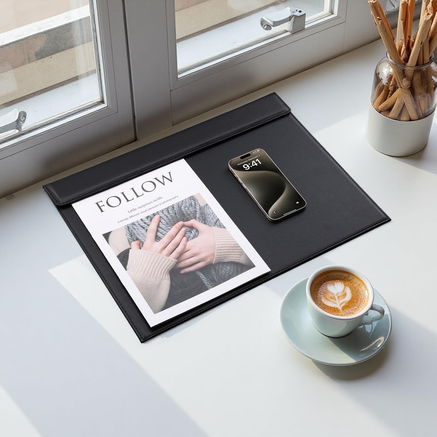KINGFOM 18''x14'' Large Rectangle A3 Desk Writing & Drawing Desk Pad &Board Table Protector Mat