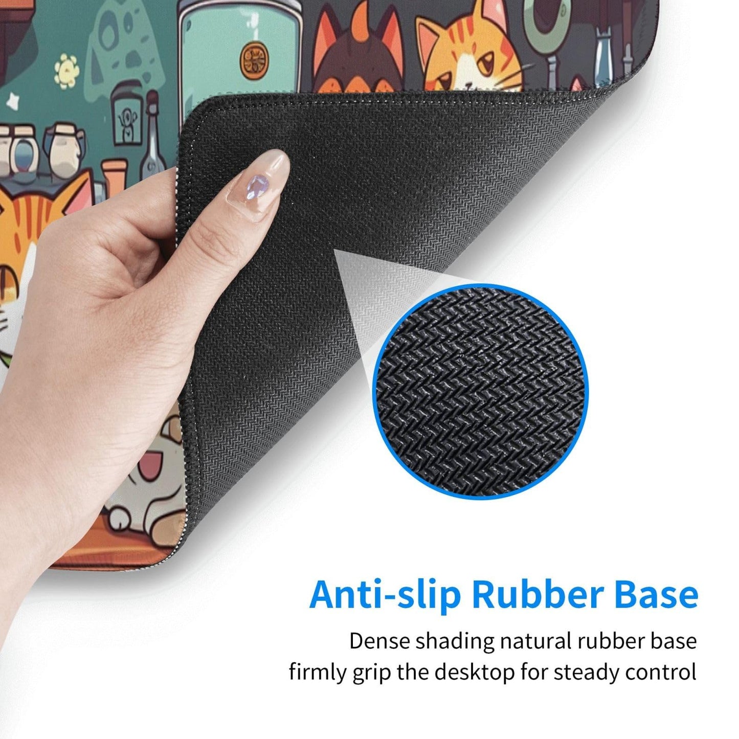 Gaming Mouse Pad Desk Pad,Extended Big Mouse Pad,31.5x11.8 Inch Long Computer Keyboard Mouse Mat