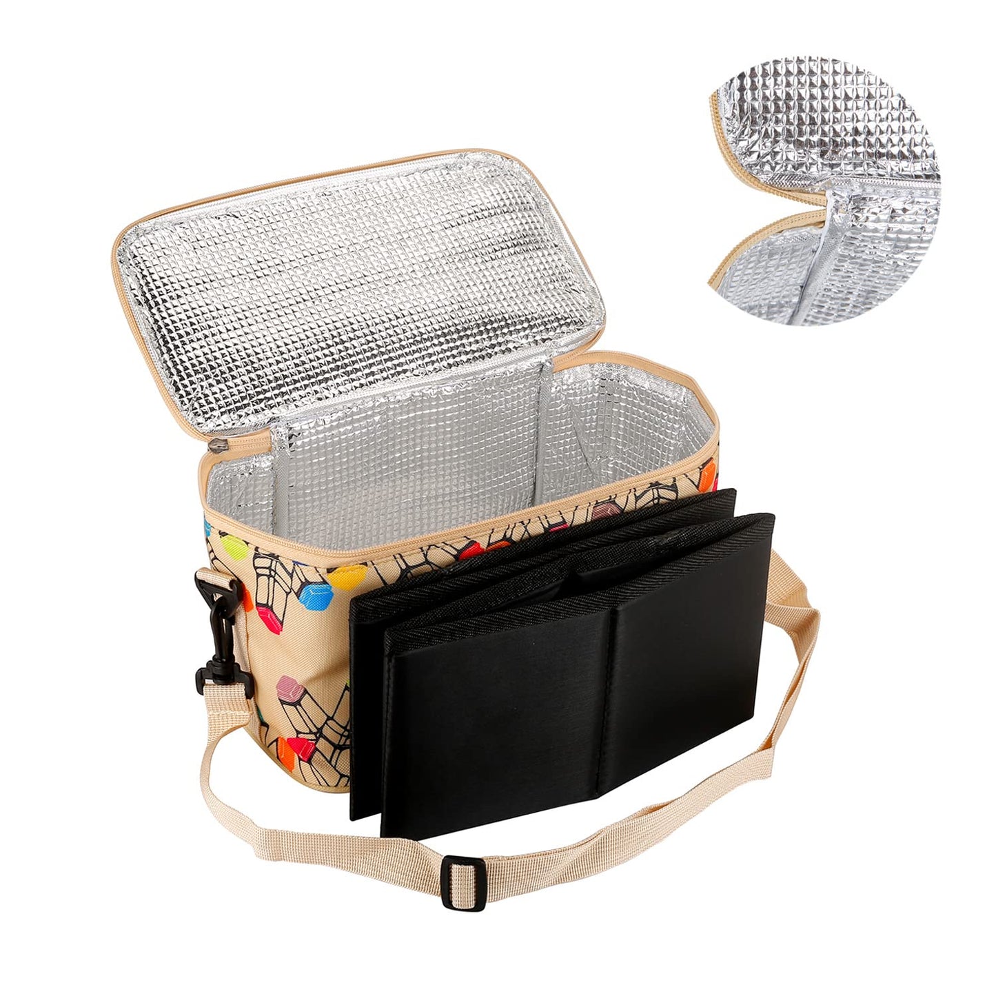 Toprema New Marker Pen Case Holder for 120 Markers Organizer Multifunctional Zipper Storage