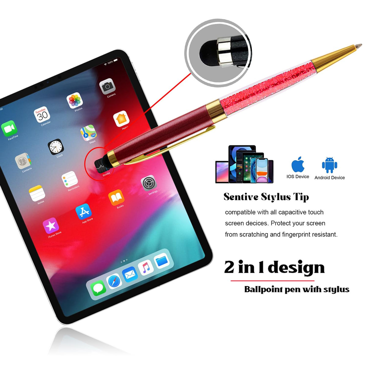 Yastar Personalized Gift Ballpoint Pens for Business, Teachers and Students
