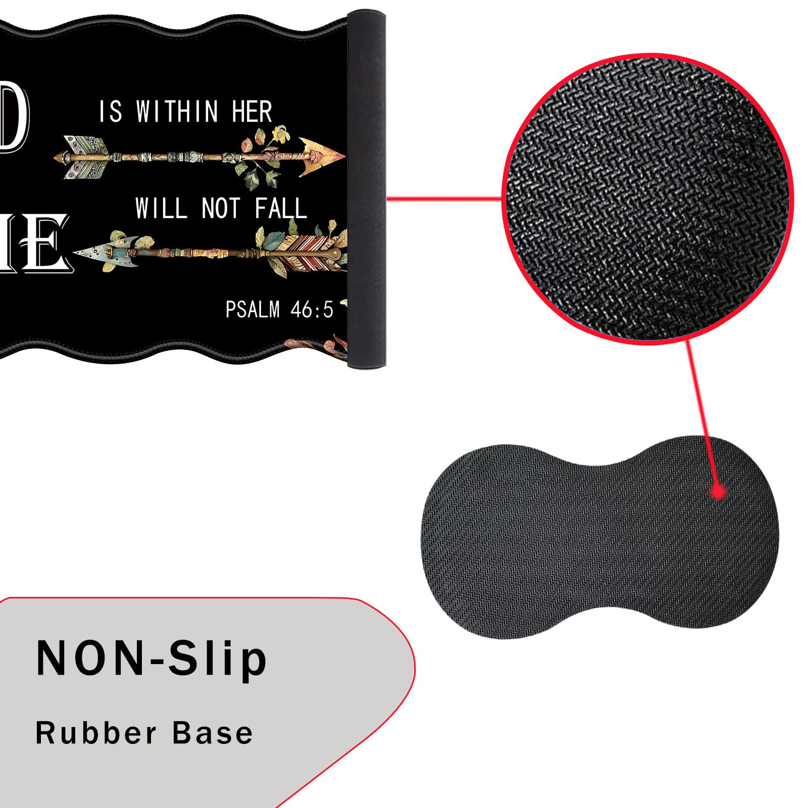 CICPLKSE Mouse Pad with Wrist Support + Desk Mat + Coaster 3 in 1 Set, XL Large Gaming Mousepad