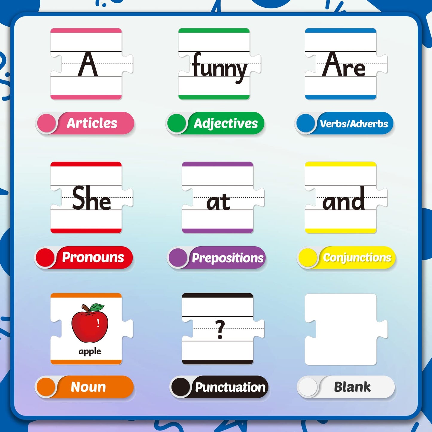 Aizweb Sentence Building Games,Phonics Puzzles for Kids Ages 5-8,Montessori Phonics Reading