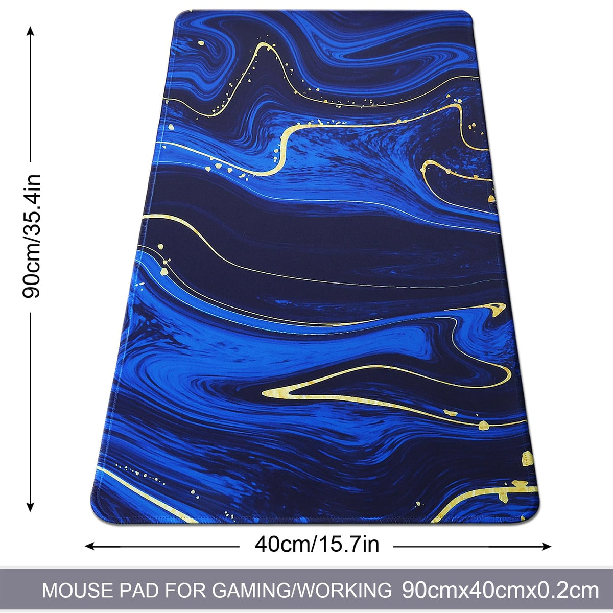 Jahosin Large Gaming Mouse Pad with Stitched Edges,[35.4x15.7In] Extended Mouse Pad with Non-Slip