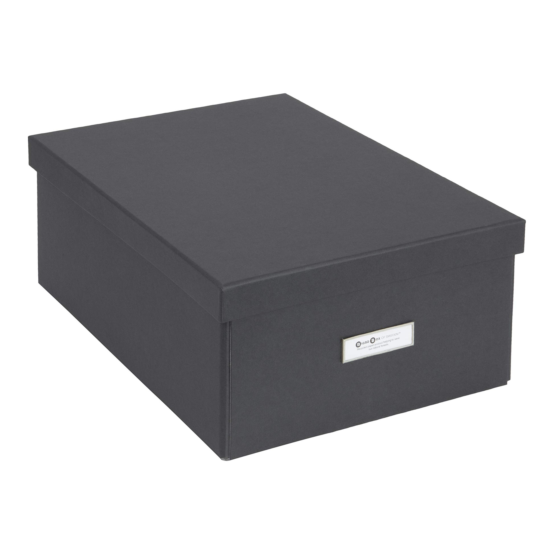 Bigso Box of Sweden Katia Collapsible Storage Box with Labelframe for Easy Identification - Simple