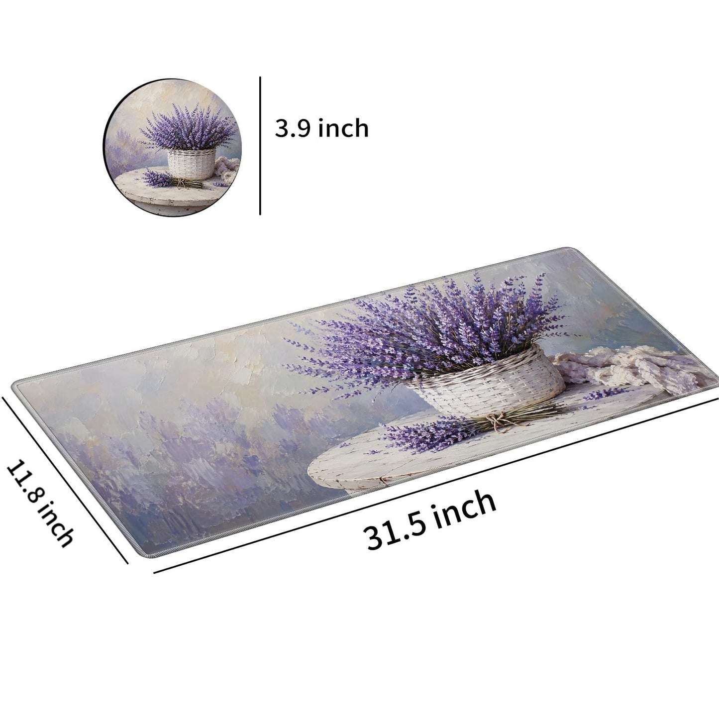 Desk Mat Large Gaming Mouse Pad + Coaster