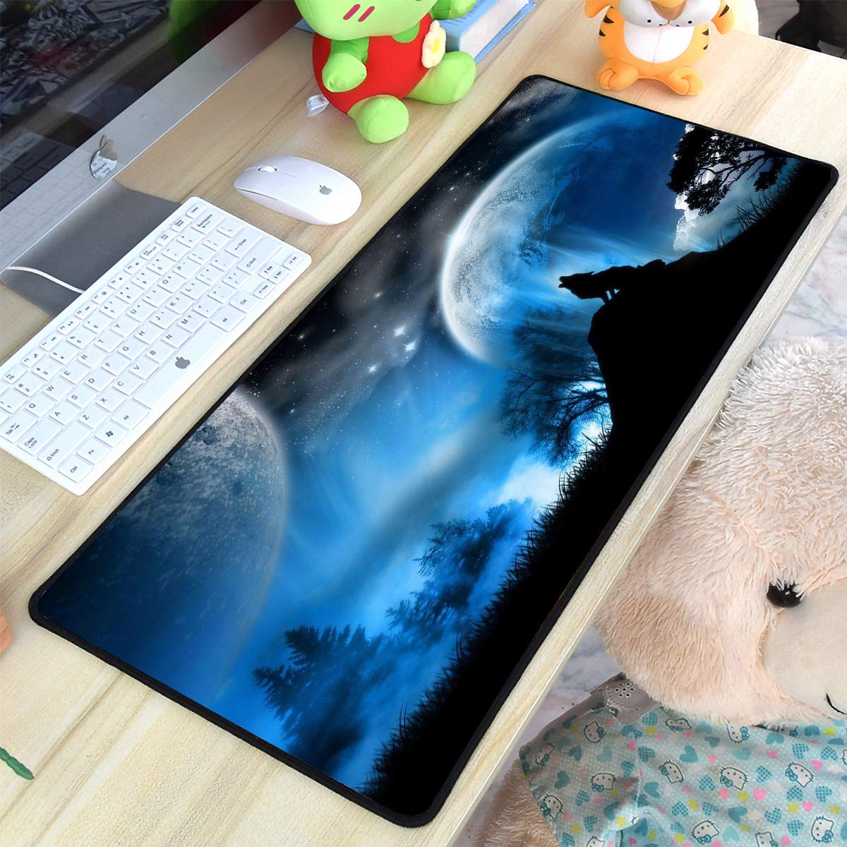 Qisan Large Gaming Mouse Pad Extended Size Mousepad for Computer Desktop PC Laptop
