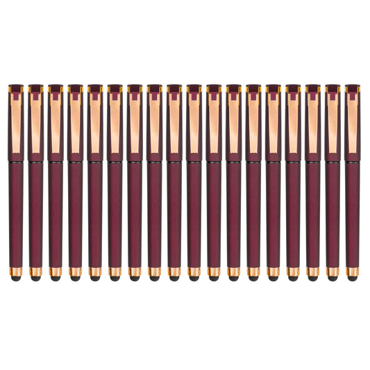 Linbsunne Black Gel Pens 0.7mm Medium Point Pen 2-in-1 Stylus