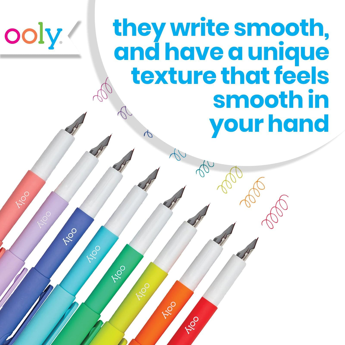 Ooly Color Write Fountain Pens, Pack of 8, Colored Ink