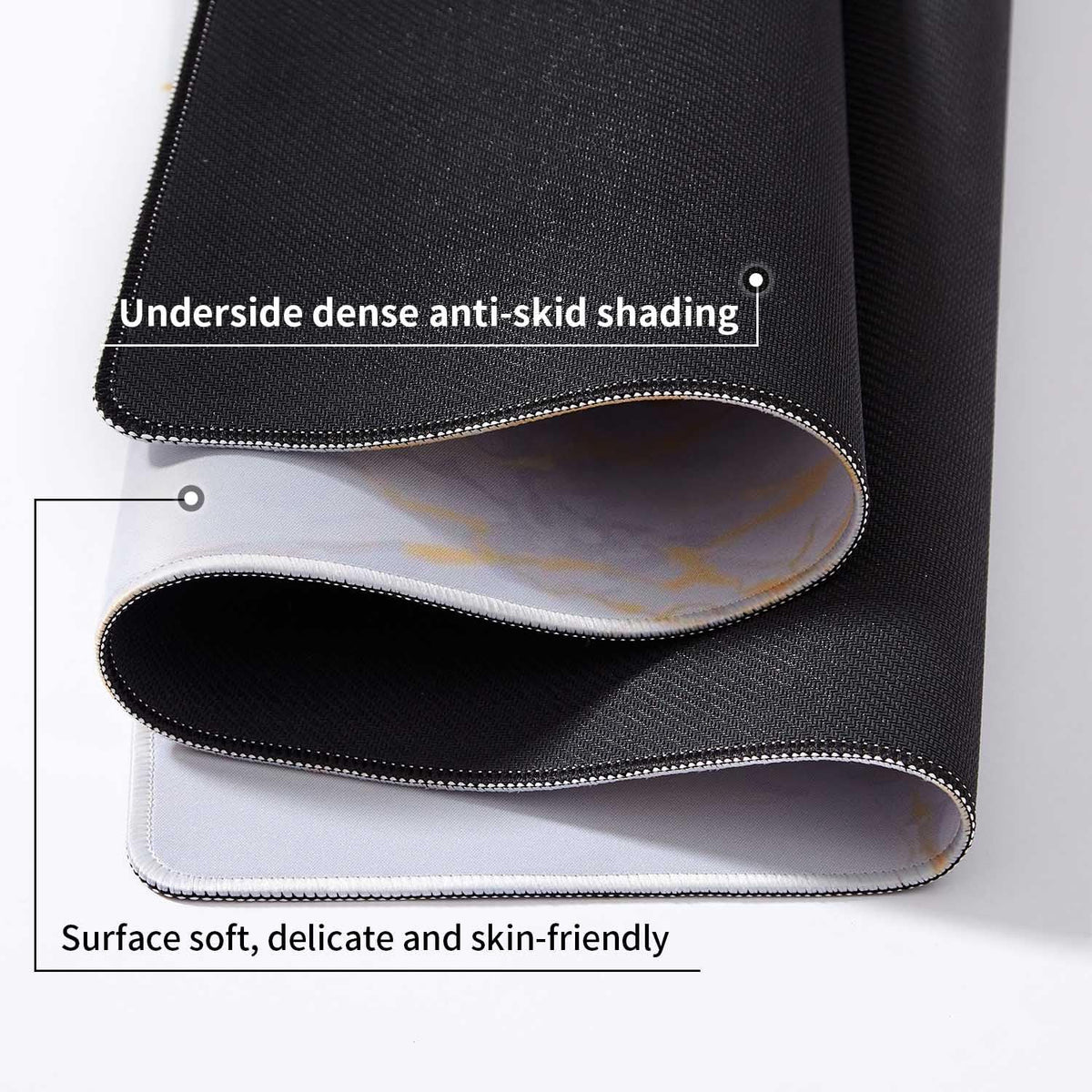 DOBAOJIA Marble Mouse Pad, Mouse and Keyboard Combo Pad XXL 31.5” x 15.8”