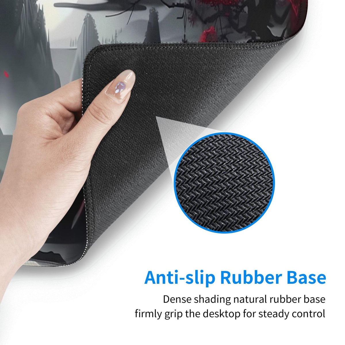 Gaming Mouse Pad Desk Pad,Extended Big Mouse Pad,31.5x11.8 Inch Long Computer Keyboard Mouse Mat