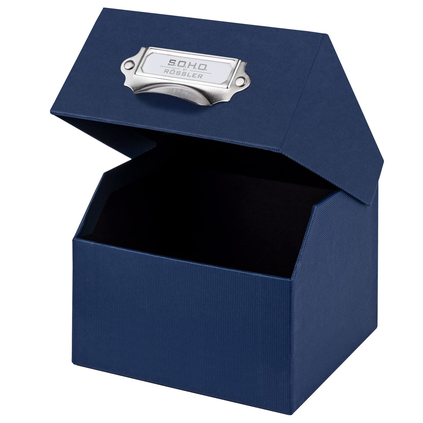 Rössler SOHO 165mm x 150mm A4 Photo Box with Handle and Index Holder - Navy Blue
