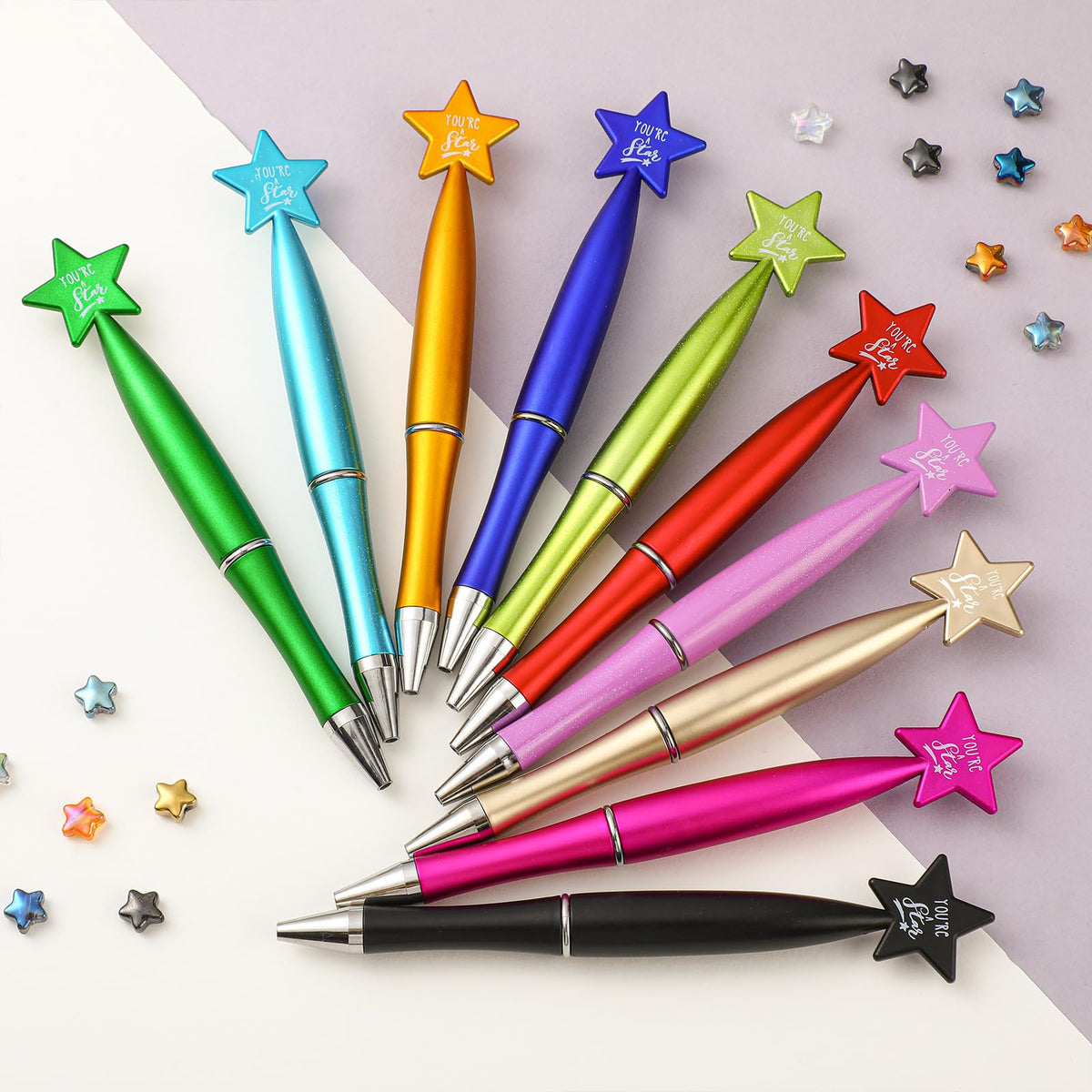 Seajan 50 Pcs Star Pens Bulk You're a Star Ballpoint Gifts