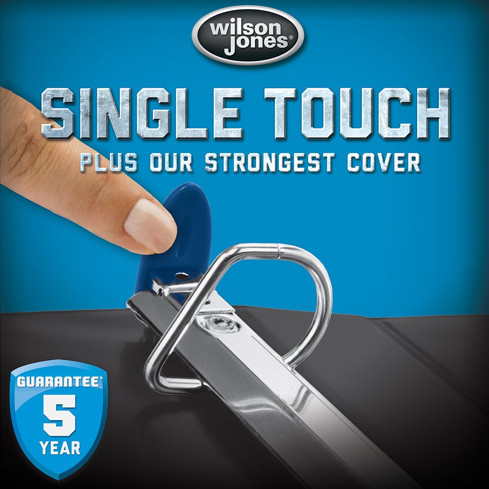 Wilson Jones 3 Ring Binder 4 Inch, Ultra Duty D-Ring View Binder with Extra Durable Hinge