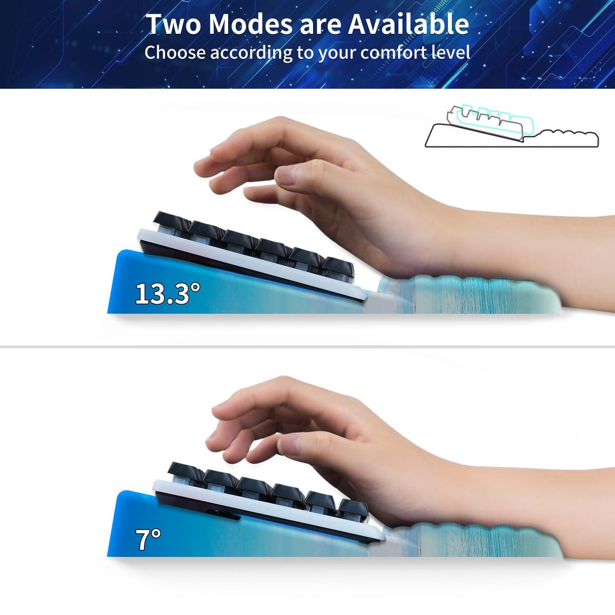 Wrist Rest for Computer Keyboard, Keyboard Wrist Rest, Ergonomic Keyboards Holder for Easy Typing