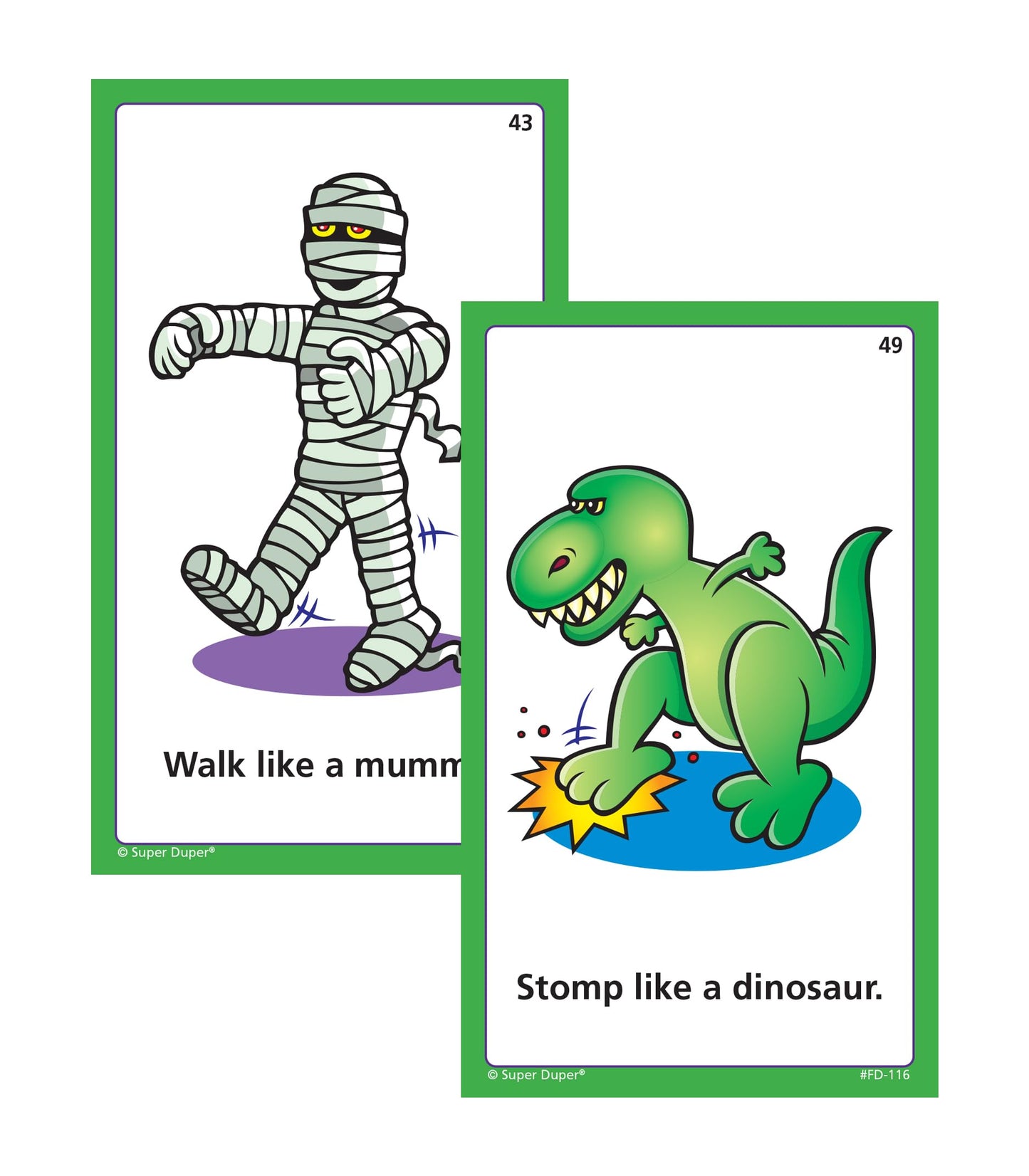 Super Duper Publications | Move Your Body Fun Deck | Occupational Therapy Flash Cards | Educational